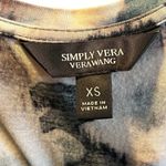 Simply Vera, Vera Wang Simply Vera‎ Vera Wang Multicolor Abstract Short Sleeve Top Women's XS Casual Photo 5