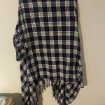 JODIFL womens shacket medium Plaid Light Weight Fringe Adjustable Sleeves Size Medium Photo 2