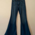 Judy Blue Super Flare Frayed Jeans Boho Retro Bohemian Women's size 3 / 26 Photo 0