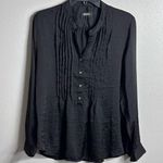 DKNY  Women Black Tunic Long Sleeve Top Blouse Size Small. Photo 0