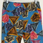 LuLaRoe Printed Leggings Phonograph Record Player Blue - Tall & Curvy - GUC Photo 2