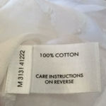 white cotton short sleeve lace trim‎ blouse Size undefined Photo 5