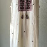 Madewell Midi Dress Women’s 8 Ivory 100% Cotton Suncoast  Boho Embroidered Photo 2