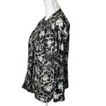 Mille NWT Florian Floral Top Women’s Size XS Black Hibiscus Button Front Blouse Photo 6