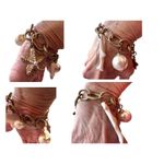 Vintage Sealife Toggle Charm Bracelet Starfish Beach Fish Coral Chain Link Gold Photo 8