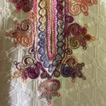 Calypso St. Barth  Sashka V-Neck Embroidered Dress, Coconut XS *FLAWED Photo 1