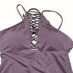 Hobie  Women's Deep Plum Purple Halter One Piece Swimsuit
Size L Photo 2