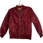 Brooklyn Cloth Brooklyn Clothe 1896 Burgundy Zipper up Bomber Jacket with Jacket Size Large Photo 0