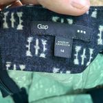 🦋 GAP Factory Blue White Mini Skirt Formal Office Preppy Size 14 Photo 1