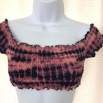 PINK - Victoria's Secret PINK Swim Off Shoulder Unlined Crop Top Photo 0