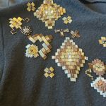 Carole Little Black Sweater with Gold Accents Photo 3