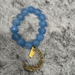 Francesca's Collections Dreamy Blue Bracelet with Moon Charm Photo 1