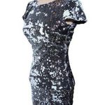Dress the Population Tabitha Black White Flip Sequin Bodycon Mini Dress Sz S Photo 0
