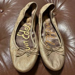 Sam Edelman Gold Leather Ballet Flats Size 6 Photo 1