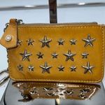Jimmy Choo  Full Inclusion Yellow Patent Key Chain Pouch Photo 0
