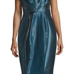 Theia Blue Dress Blue Size 6 Photo 0