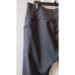 Women compressive Pockets Leggings Wide Flat Waistband Black Size 2XL Photo 4