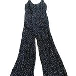 Saltwater Luxe Black Floral Jumpsuit Romper Flowy Boho Size Small Women's Photo 1