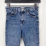 Topshop Jamie Acid Wash High Waist Skinny Jeans Indigo Wash Women's Size W28 L30 Photo 3