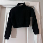 Boohoo Black Cropped Turtleneck Sweater Photo 0