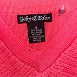 Gaby Eden Coral Tank Top Womens Small Crochet Knitted V Neck Pink Boho Hippie Photo 3