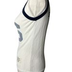 Acne Studios  Ermes Top in White & Navy Small New Womens Sleeveless Tank Photo 5