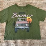 Hybrid Apparel Ford Bronco Cropped Green T-Shirt size Large Photo 0