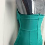 Elegant Teal Strapless Dress with zipper back cocktail party Large NWOT Green Photo 5