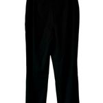 Piazza Sempione  Quiet Luxury Monia Black Virgin Wool Pant IT 38 US 2 Preppy Photo 3