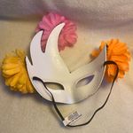 Floral Day of the Dead Mask Pink Photo 5