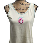 Extreme Limit Tank Top Y2K Lips Graphic Sleeveless Top S/C Pink Photo 0