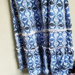 Design History  Maxi Dress Graphic Blue Size Medium Photo 2