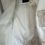Rachel Zoe Vintage Cream Leather Moto Jacket Size 2 Photo 4