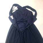 Bill Levkoff Levkoff Bridemade Navy Chiffon gown maxi dress Size 2. Photo 6