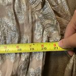 Elan NWT  Bella Long Sleeve V Neck Blouse Size Large Gold Photo 5