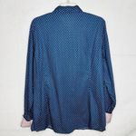 Cinch  Women's Button-Down Western Shirt Blue Pink Dotted Size XXL Flip Cuff Photo 5