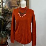 kim rogers  Women's Sweater Burnt Orange Cardigan Size Small Pullover Long Sleeve Photo 1