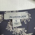 Allison Joy  Evereve Faux Wrap Blue 3/4 Sleeve Blouse Top W1906 Sz S Photo 2