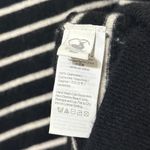 J.Crew  Cashmere collared sweater in stripe size XS Oversized Relaxed Black Photo 7
