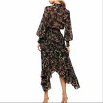 MISA Los Angeles  Zahra Paisley Dark Floral Midi Dress Size small Photo 1