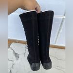 Tod's Gomminos combat moto style mid calf boots 6.5 Black Photo 3