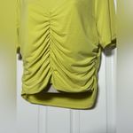 Calvin Klein NWT Slim Fit Suit Green Ruched Short Sleeve Women’s Blouse Size XL Photo 4