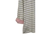 Quacker Factory Women's Top Vintage Pink Sequin Flamingos 3/4 Length Beige Small Photo 8