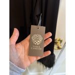 Vince Camuto NWT Black Faux Fur Cuff Long Sleeve Top Size 1X Mob Wife Goth Photo 4