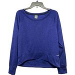 Champion Sweatshirt Pullover Purple Hi Low Long Sleeve Soft Lightweight Womens L Photo 0
