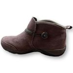 Easy Spirit Explore24 Eskridge Ankle Boots Women 7.5 Brown Leather/Button Detail Photo 4