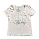 Pink Living My Best Disney Life Short Sleeve Silver Sparkle Top Medium Photo 8