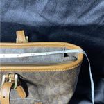 Michael Kors Jet Set Medium Monogram Pocket ToteBag Brown Coated Canvas Photo 4