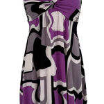 City Triangles Vintage  Bubble Dress Womens S Y2K Purple‎ Geometric Abstract Chic Photo 0