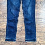 Paige  • Miki Straight Jeans low rise cropped raw release hem Merrick dark wash Photo 4
